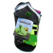 Wholesale - 6pk SMALL MINECRAFT SCATTER MINIS NS SOCKS, UPC: 193159078263